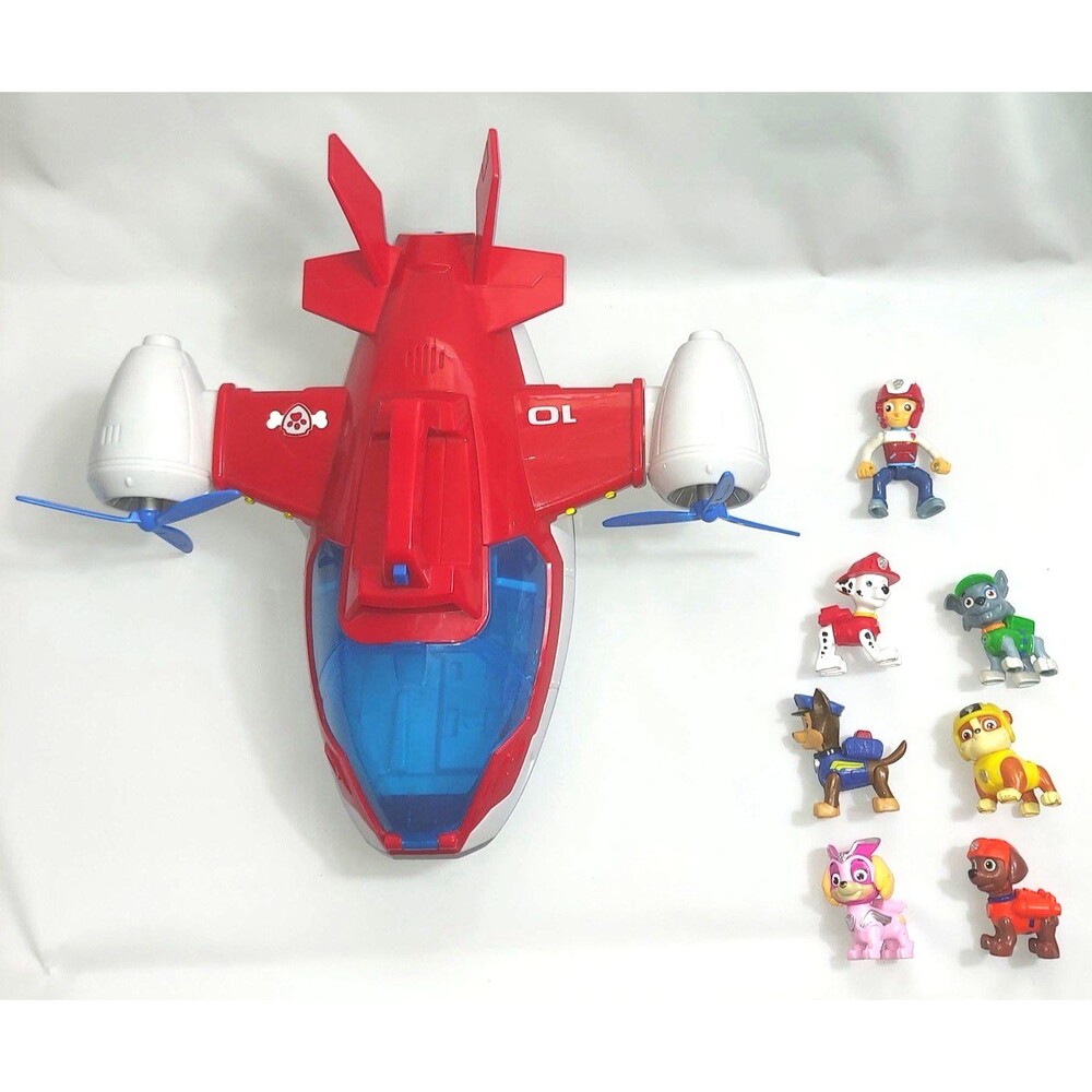 Paw Patrol Air Patroller Air Rescue Cargo Plane with 7 Figures Pups Ryder Works
